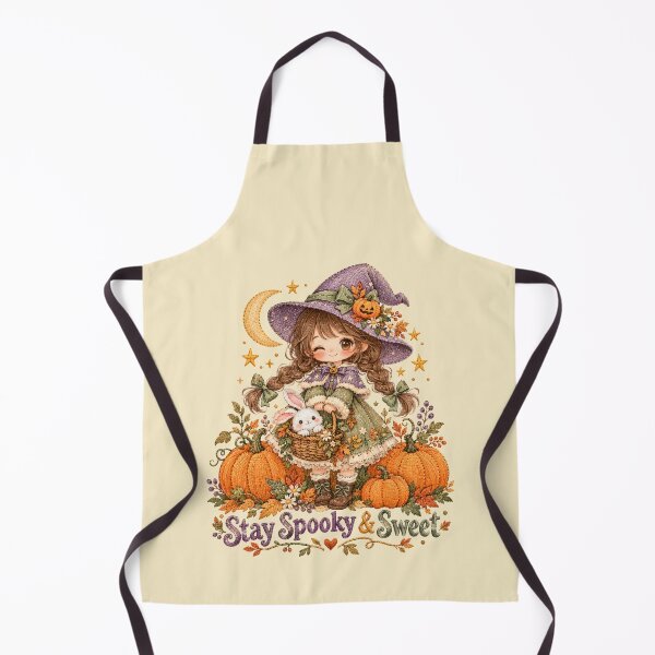 Item preview, Stay Spooky Sweet Witch Girl Pumpkin Bunny Tee designed and sold by Yellowriversss.