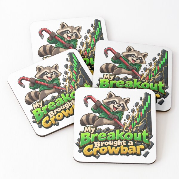 Item preview, My Breakout Brought a Crowbar Raccoon Humor Art designed and sold by Bikivuno.