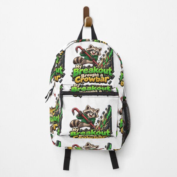 Item preview, My Breakout Brought a Crowbar Raccoon Humor Art designed and sold by Bikivuno.