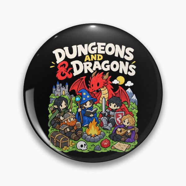 Item preview, Dungeons And Dragons Cute Chibi Fantasy RPG Party Campfire designed and sold by turanco.
