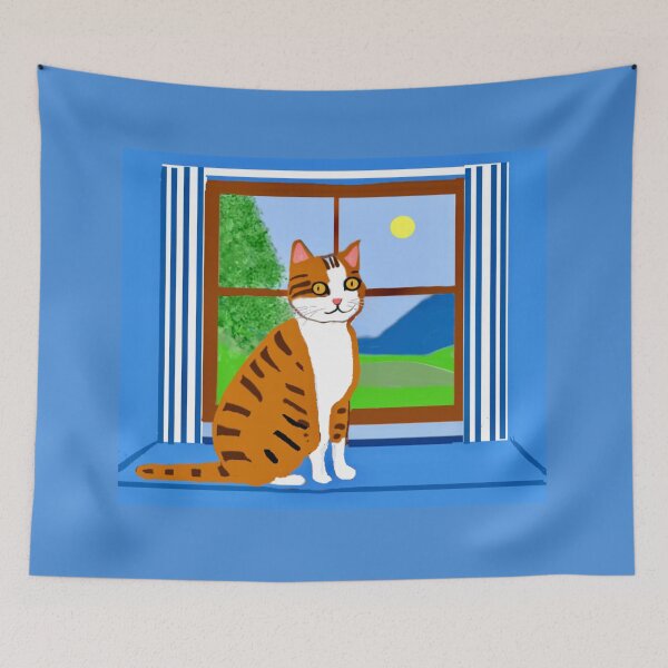 Item preview, Cat by the Window designed and sold by Elaine M Hayward .
