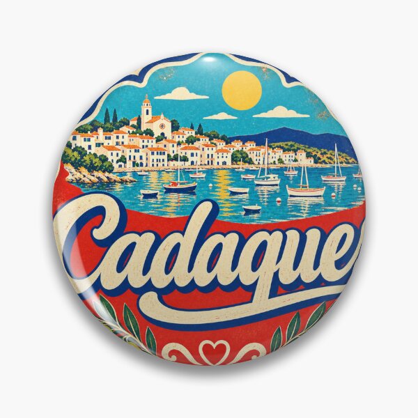Item preview, Cadaques Spain Travel Souvenir Painted Mediterranean Sign designed and sold by VisualArtsOasis.