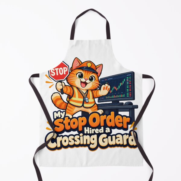 Item preview, Stop Order Crossing Guard Cat Trading Cartoon designed and sold by Bikivuno.