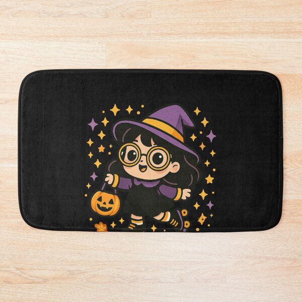 Item preview, Cute Chibi Witch Roller Skates Purple Witch Hat Star designed and sold by New Art.
