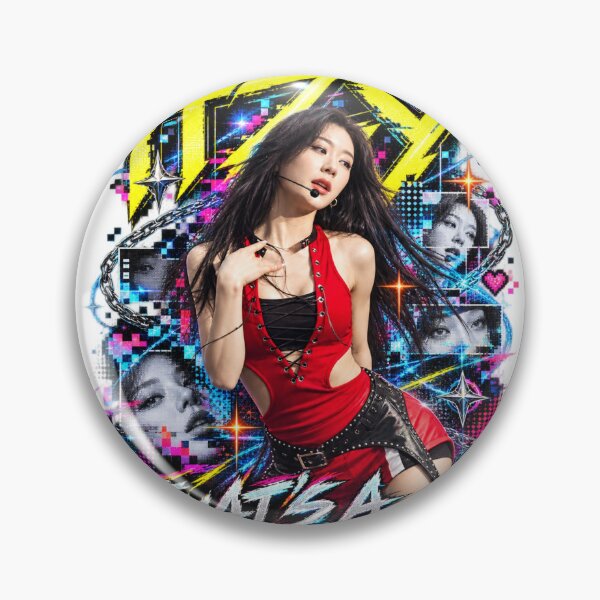 Item preview, ITZY Chaeryeong Thats A No No Neon Cyberpunk Design designed and sold by Valereekmerch.
