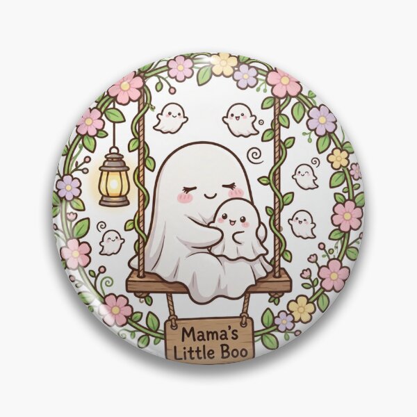 Item preview, Mama's Little Boo - Cute Halloween Ghost Swing Sticker designed and sold by Dhiraaj.