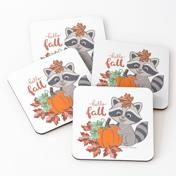 Item preview, Racoon with Pumpkin designed and sold by aldona.