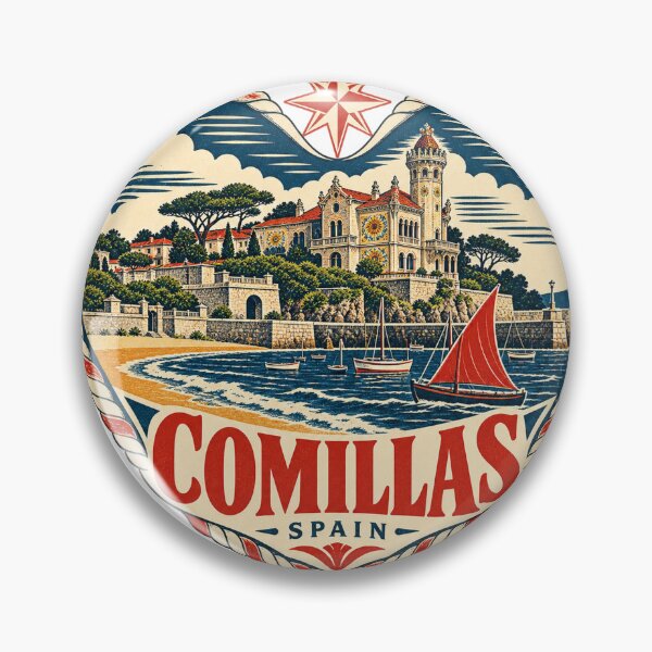 Item preview, Comillas Spain Travel Souvenir Nautical Woodcut Heart designed and sold by VisualArtsOasis.