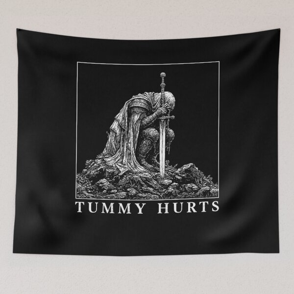 Item preview, Tummy Hurts Knight Funny designed and sold by suhairee-studio.