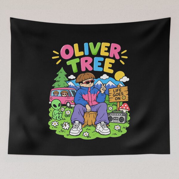 Item preview, Oliver Tree Cute Chibi Life Goes On Bowl Cut designed and sold by turanco.