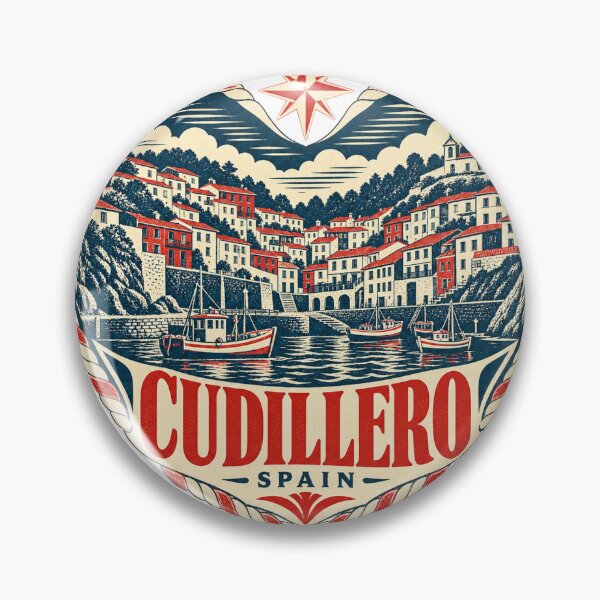 Item preview, Cudillero Spain Travel Souvenir Nautical Woodcut Heart designed and sold by VisualArtsOasis.