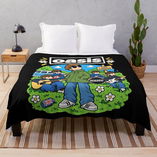 Item preview, Oasis Cute Chibi Britpop Rock Band Live Forever designed and sold by turanco.