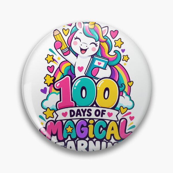 Item preview, 100 Days of Magical Learning Unicorn Celebration designed and sold by skyartdesign.