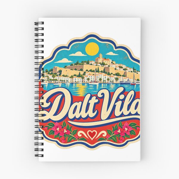 Item preview, Dalt Vila Spain Travel Souvenir Painted Mediterranean Sign designed and sold by VisualArtsOasis.