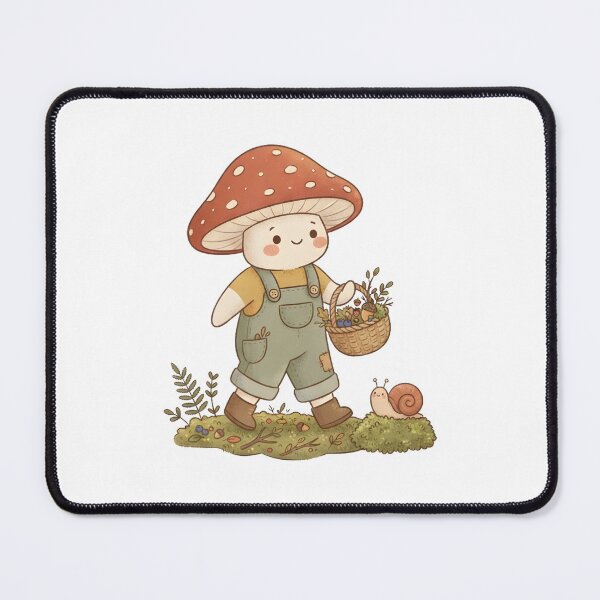 Item preview, Cute Foraging Mushroom Sticker | Cottagecore Mycology Forest Art designed and sold by DuckOddity.