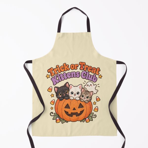 Item preview, Trick Treat Kittens Club Pumpkin Boucle Halloween Tee designed and sold by Yellowriversss.