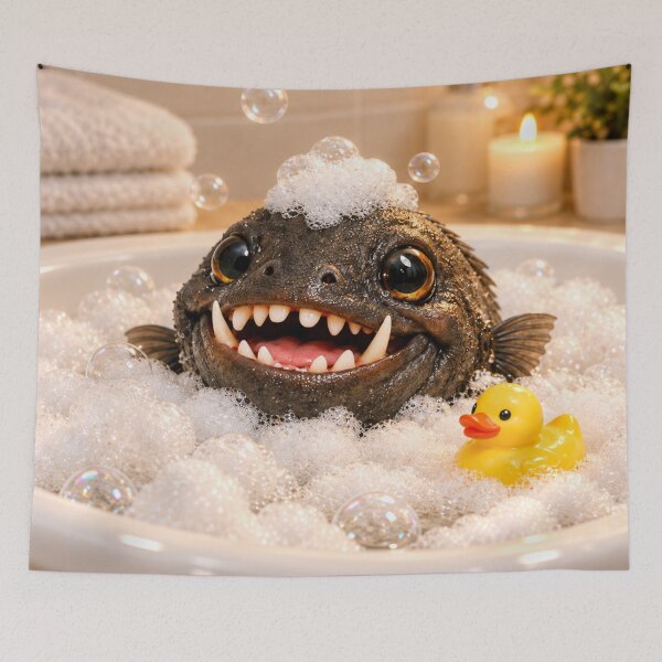 Item preview, Fangtooth Fish Bathtub Bubble Soak designed and sold by Sillytoe.