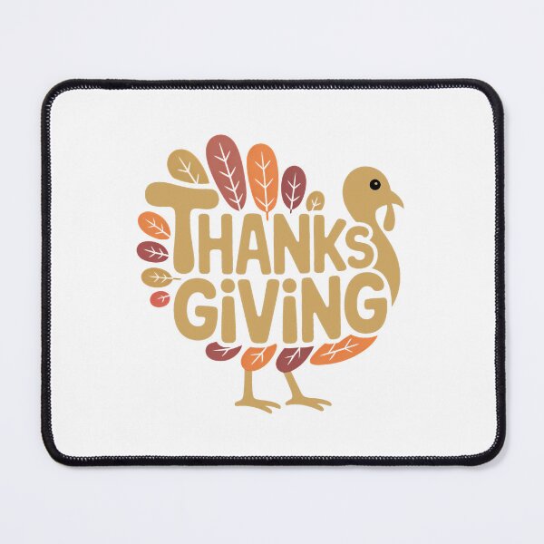 Item preview, Thanksgiving Typography Turkey – Fall Harvest Gift designed and sold by LoFizzy.