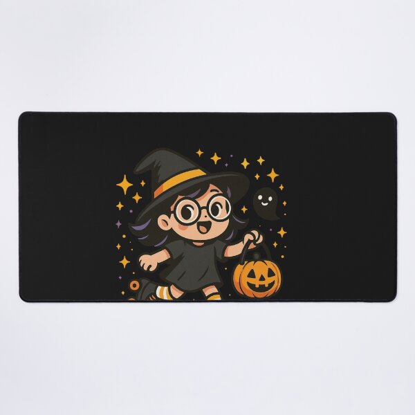 Item preview, Kawaii Chibi Witch Roller Skates Black Dress Halloween designed and sold by New Art.