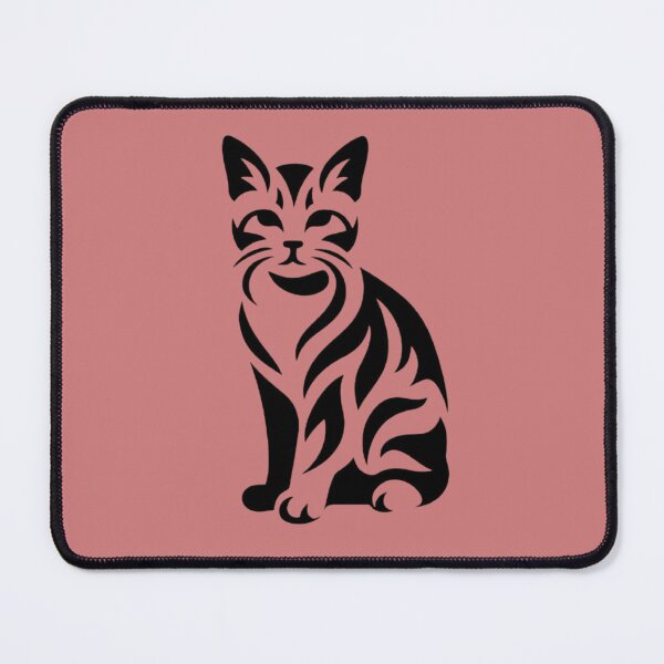Item preview, Stylized Black Cat Tribal Silhouette Artwork designed and sold by DKSH1234.