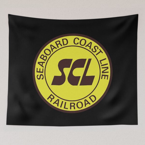 Item preview, Seaboard Coast Line Yellow Logo designed and sold by Trains-and-Rail.