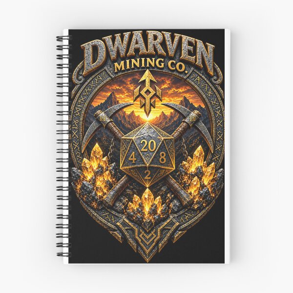 Item preview, Dwarven Mining Co Logo – Fantasy Dwarf Emblem Dig Deep designed and sold by TheFIFOdungeon.