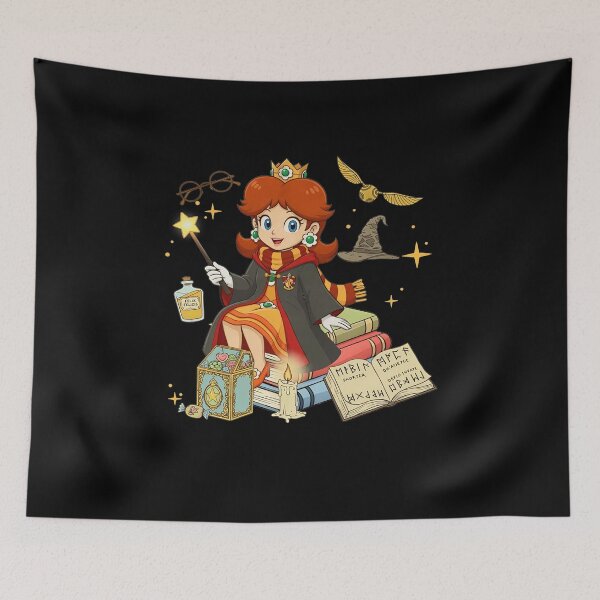 Item preview, Orange Haired Wizard Princess Magic Graphic designed and sold by missrainartshop.