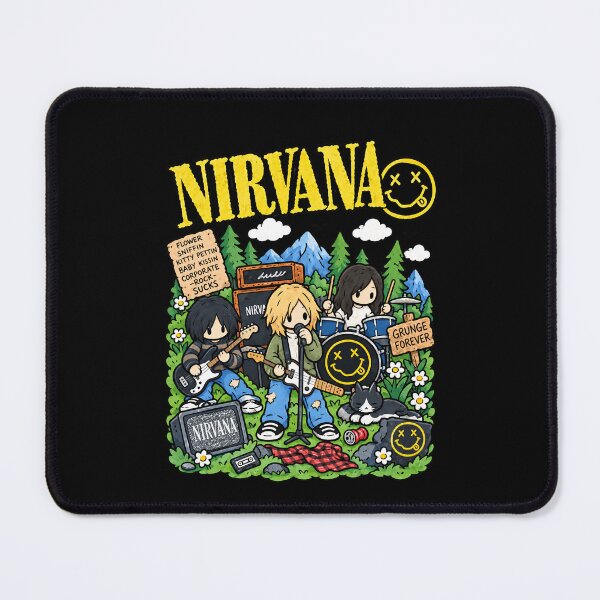 Item preview, Nirvana Cute Chibi Grunge Rock Band designed and sold by turanco.