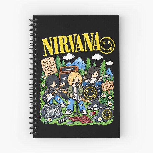 Item preview, Nirvana Cute Chibi Grunge Rock Band designed and sold by turanco.