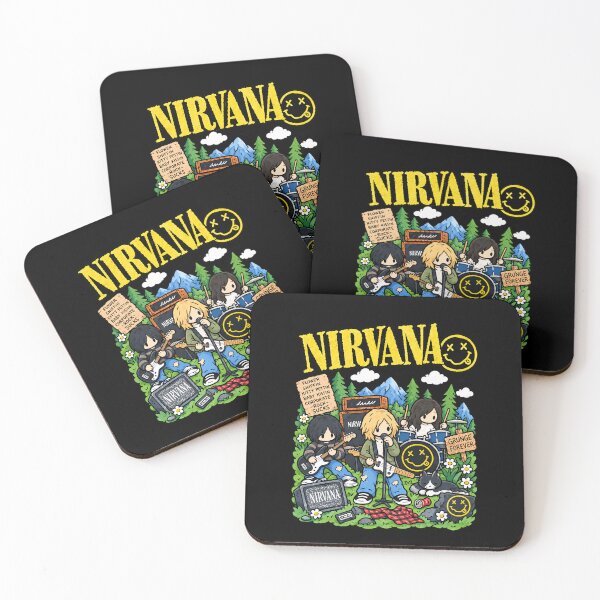 Item preview, Nirvana Cute Chibi Grunge Rock Band designed and sold by turanco.