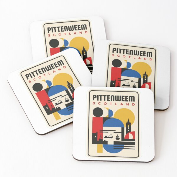 Item preview, Retro Pittenweem Bauhaus Geometric Skyline designed and sold by k3rstman1.