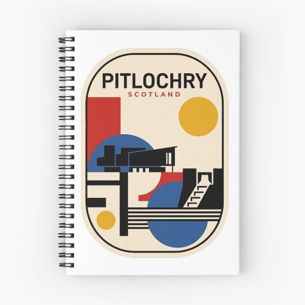 Item preview, Retro Pitlochry Bauhaus Geometric Skyline designed and sold by k3rstman1.