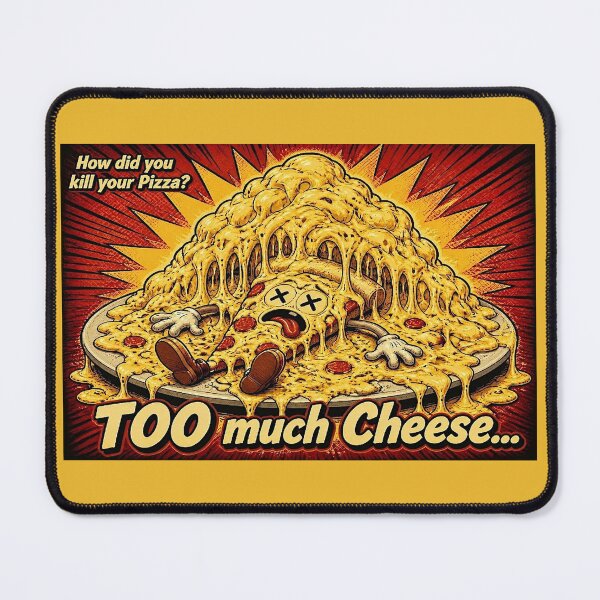 Item preview, How did you ruin your pizza? Too much cheese... designed and sold by NubesDesignCH.