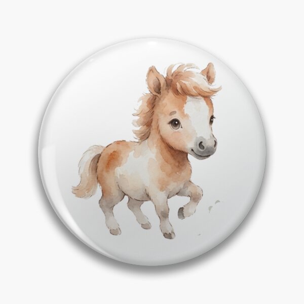 Item preview, Cute Pony Farmhouse Animal Watercolour Illustration designed and sold by made by Golightly x.