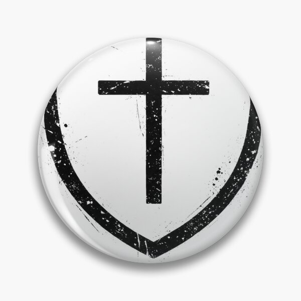 Item preview, Listen Up Shield Cross Logo Black designed and sold by ListenUpChat.