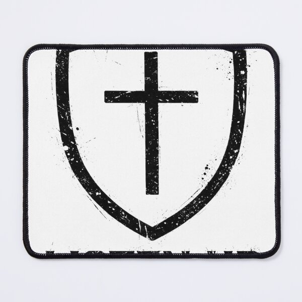 Item preview, Listen Up Shield Cross Logo Black designed and sold by ListenUpChat.