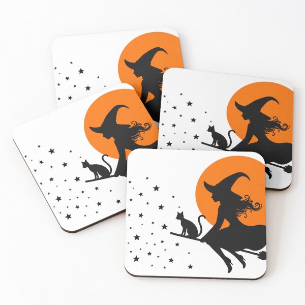 Item preview, Witch on Broom Silhouette designed and sold by MAXIZPRINT.