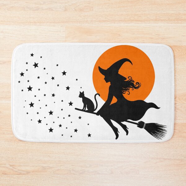 Item preview, Witch on Broom Silhouette designed and sold by MAXIZPRINT.