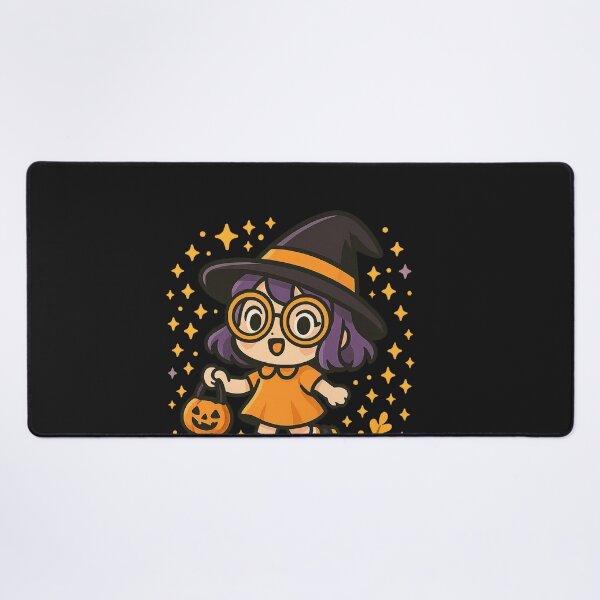 Item preview, Cute Chibi Witch Roller Skates Orange Dress Halloween designed and sold by New Art.