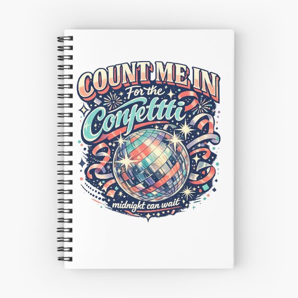 Item preview, Count Me In for the Confetti New Year Disco Ball Party Retro Celebration Art designed and sold by inkoutninja.