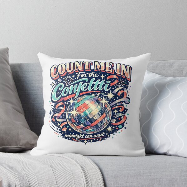 Item preview, Count Me In for the Confetti New Year Disco Ball Party Retro Celebration Art designed and sold by inkoutninja.