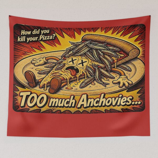 Item preview, How did you ruin your pizza? Too many anchovies... designed and sold by NubesDesignCH.