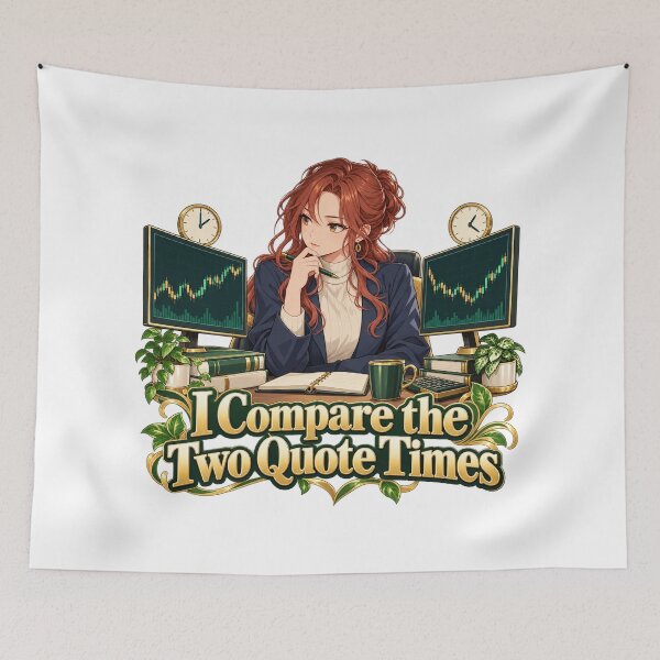 Item preview, Two Quote Times Comparison Anime Trader Artwork designed and sold by Bikivuno.