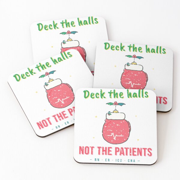 Item preview, Deck The Halls Not The Patients Funny Nurse Christmas designed and sold by somebasic.