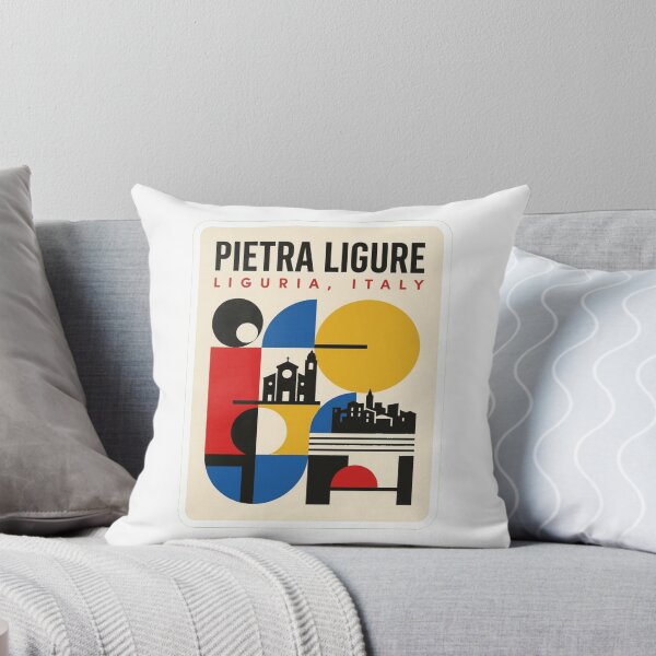 Item preview, Retro Pietra Ligure Bauhaus Geometric Skyline designed and sold by k3rstman1.