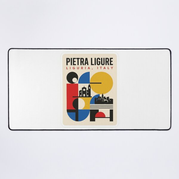 Item preview, Retro Pietra Ligure Bauhaus Geometric Skyline designed and sold by k3rstman1.