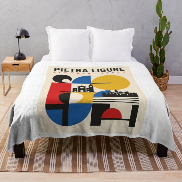 Item preview, Retro Pietra Ligure Bauhaus Geometric Skyline designed and sold by k3rstman1.