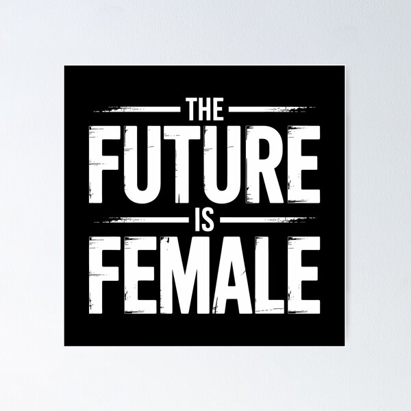 Item preview, The Future Is Female – Distressed Feminist Typography Statement designed and sold by LoFizzy.