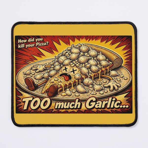 Item preview, How did you ruin your pizza? Too much garlic... designed and sold by NubesDesignCH.