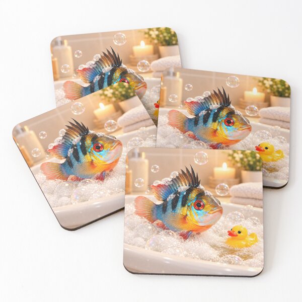 Item preview, German Blue Ram Fish Bathtub Bubble Soak designed and sold by Sillytoe.